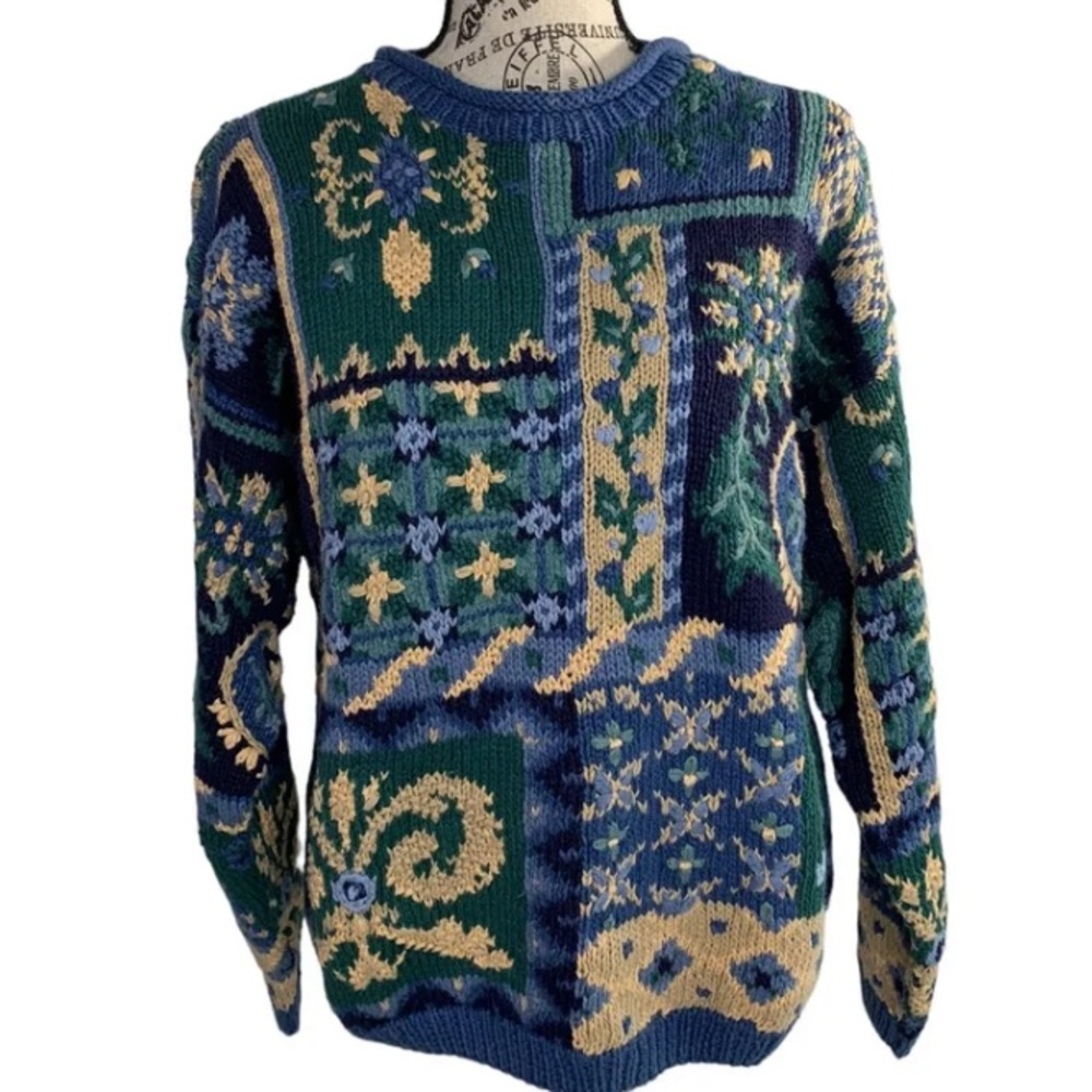 Roussell’s hand, knitted sweater women’s size S/P